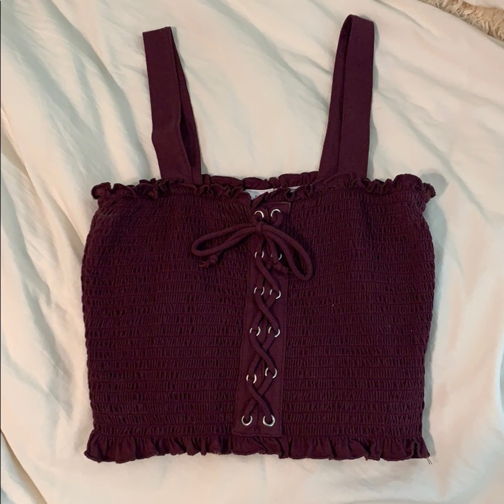 Summer Cropped fitted tank. Size small from pacsun